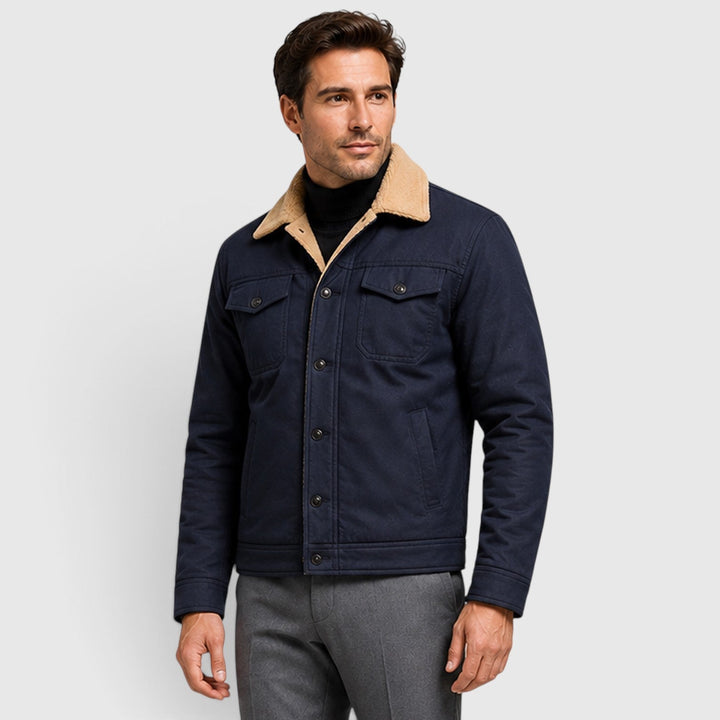 Chester | Rugged Sherpa-Lined Snap-Front Jacket