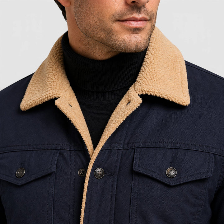Chester | Rugged Sherpa-Lined Snap-Front Jacket