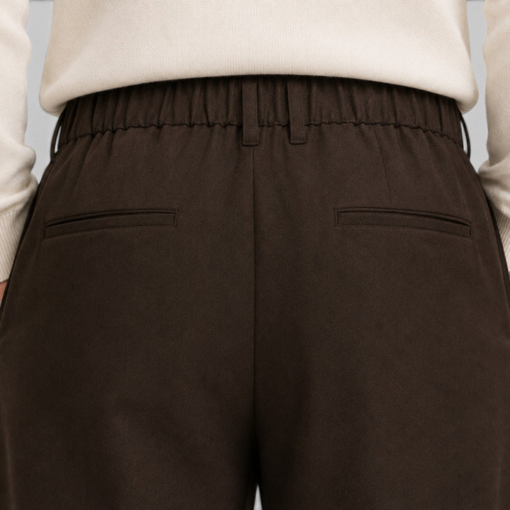 Amos | Relaxed Wide-Leg Elastic Waist Trousers Men