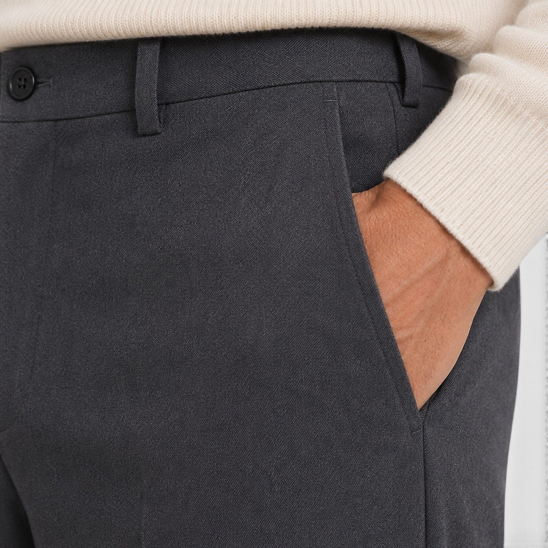Amos | Relaxed Wide-Leg Elastic Waist Trousers Men