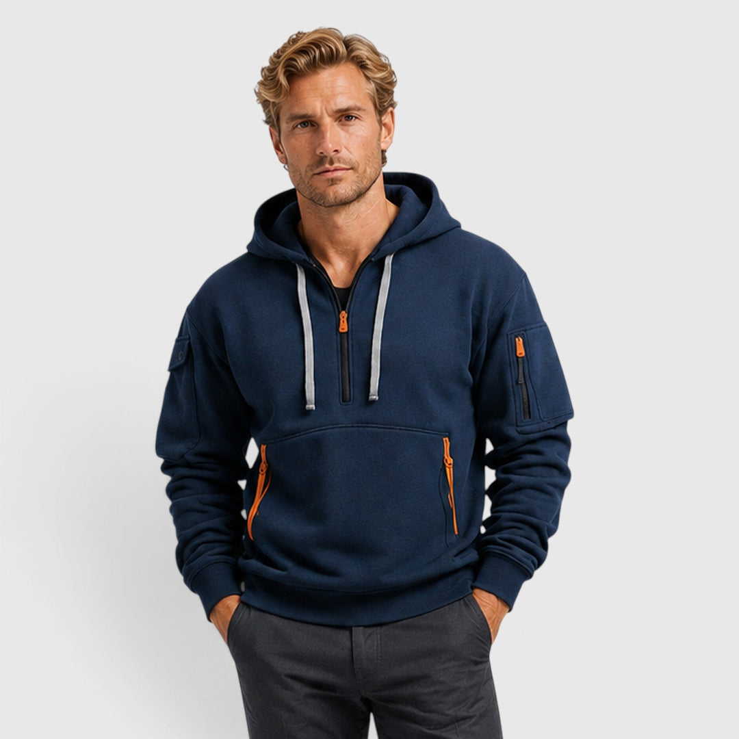 Booth | Relaxed Zip Up Hoodie Mens