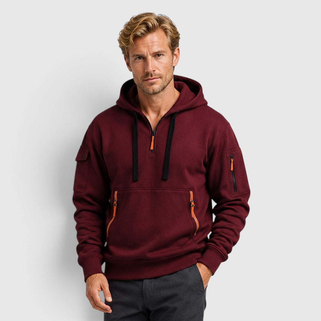 Booth | Relaxed Zip Up Hoodie Mens