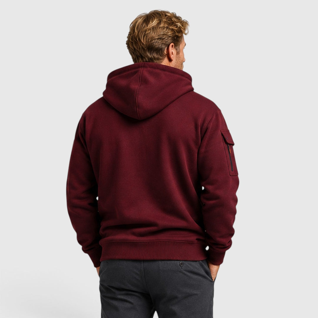 Booth | Relaxed Zip Up Hoodie Mens