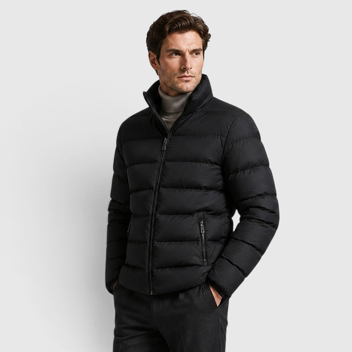 Norman | Sleek Slim-Fit Cotton Puffer Jacket for Men