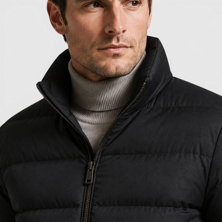 Norman | Sleek Slim-Fit Cotton Puffer Jacket for Men