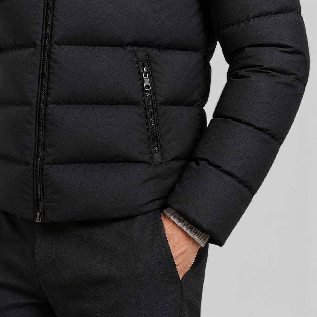 Norman | Sleek Slim-Fit Cotton Puffer Jacket for Men