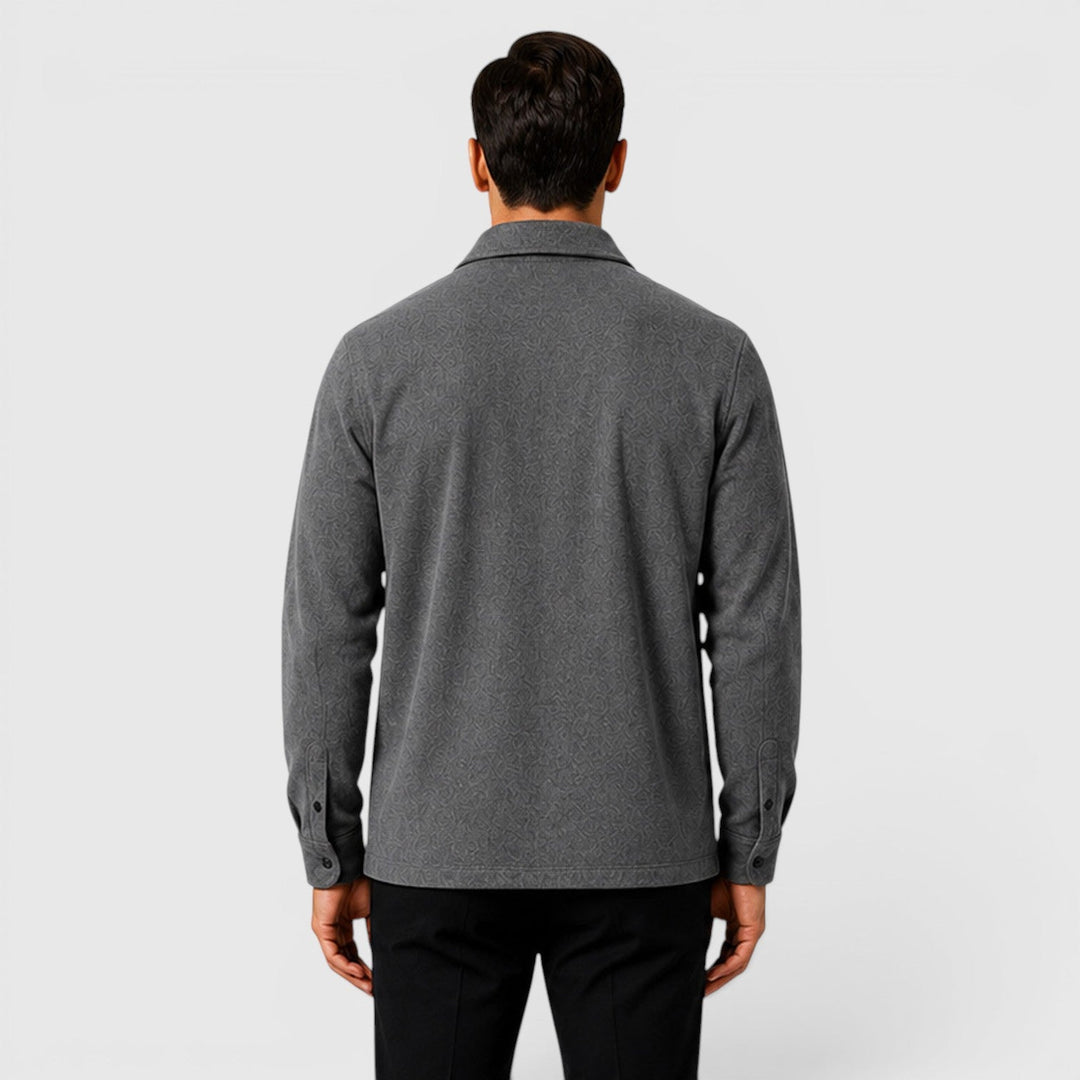 Roman | Cozy Brushed Overshirt for Men's Smart Casual Layering