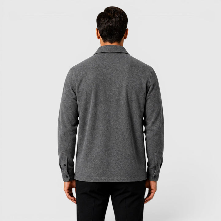 Roman | Cozy Brushed Overshirt for Men's Smart Casual Layering