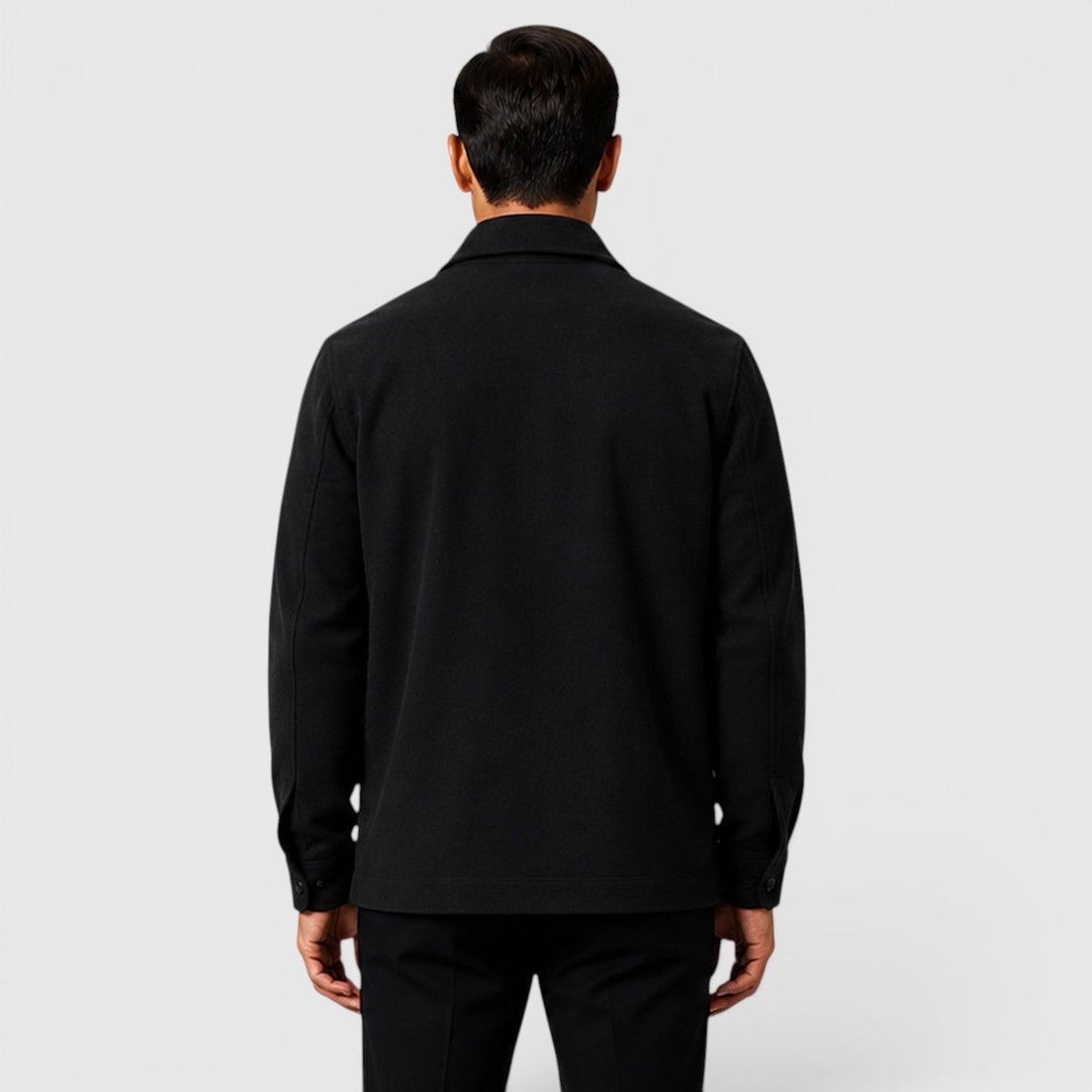 Roman | Cozy Brushed Overshirt for Men's Smart Casual Layering