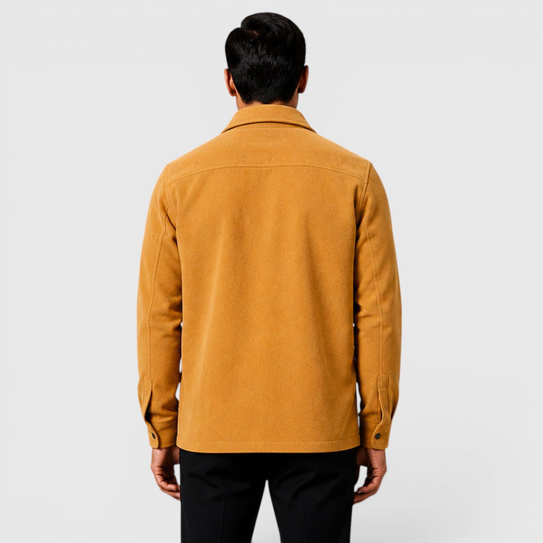 Roman | Cozy Brushed Overshirt for Men's Smart Casual Layering