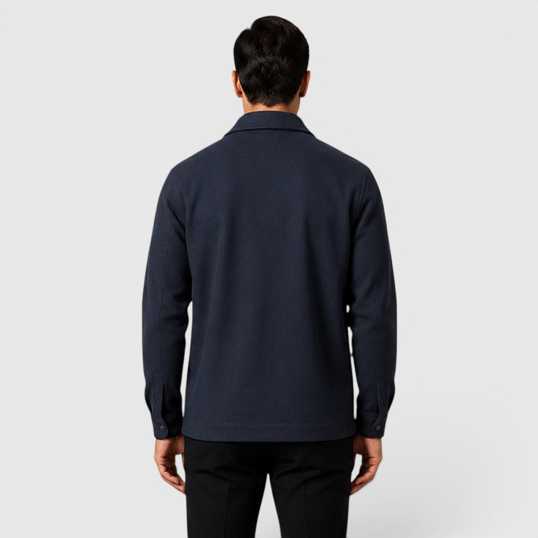 Roman | Cozy Brushed Overshirt for Men's Smart Casual Layering
