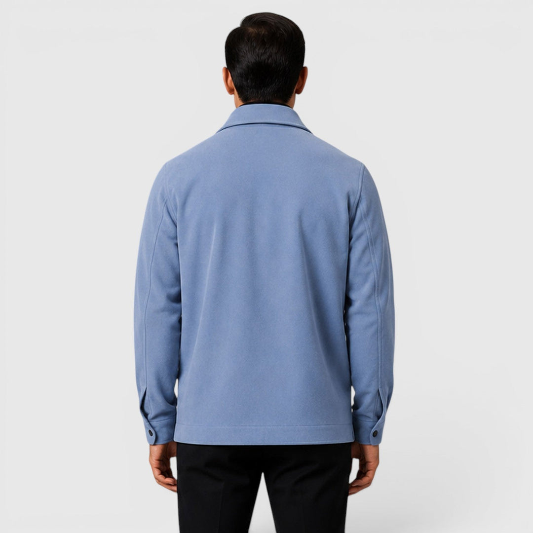 Roman | Cozy Brushed Overshirt for Men's Smart Casual Layering