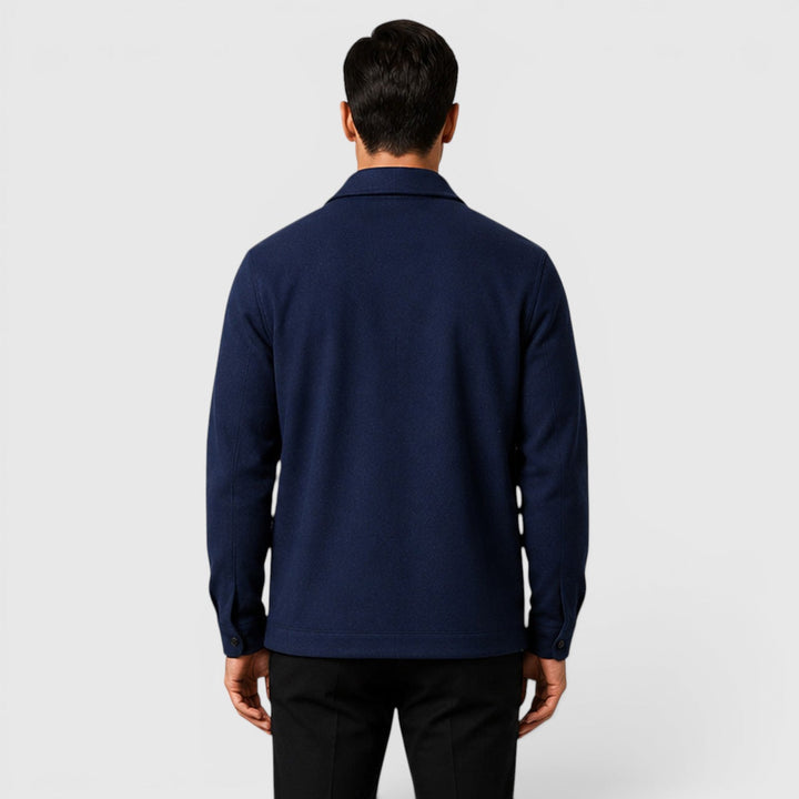 Roman | Cozy Brushed Overshirt for Men's Smart Casual Layering
