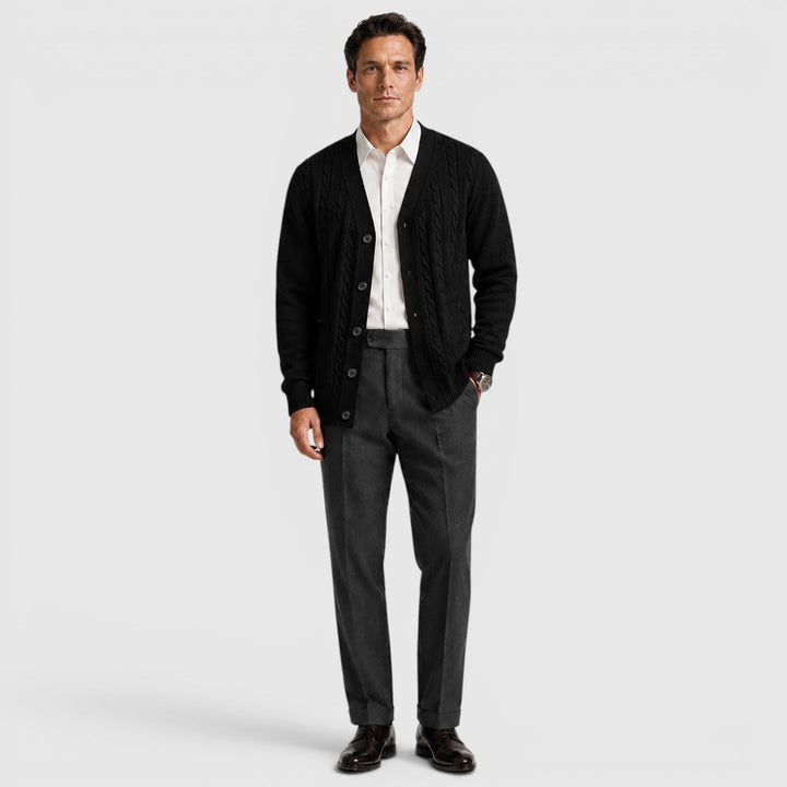 Cormac | Relaxed Button Cardigan for Men's Everyday Knitwear