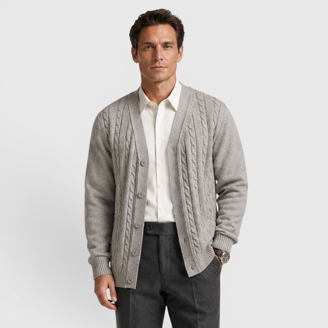 Cormac | Relaxed Button Cardigan for Men's Everyday Knitwear