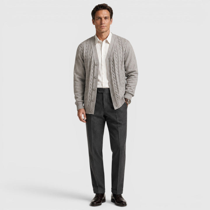 Cormac | Relaxed Button Cardigan for Men's Everyday Knitwear