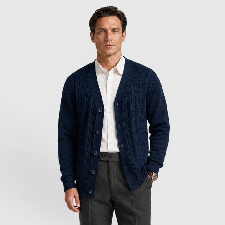 Cormac | Relaxed Button Cardigan for Men's Everyday Knitwear