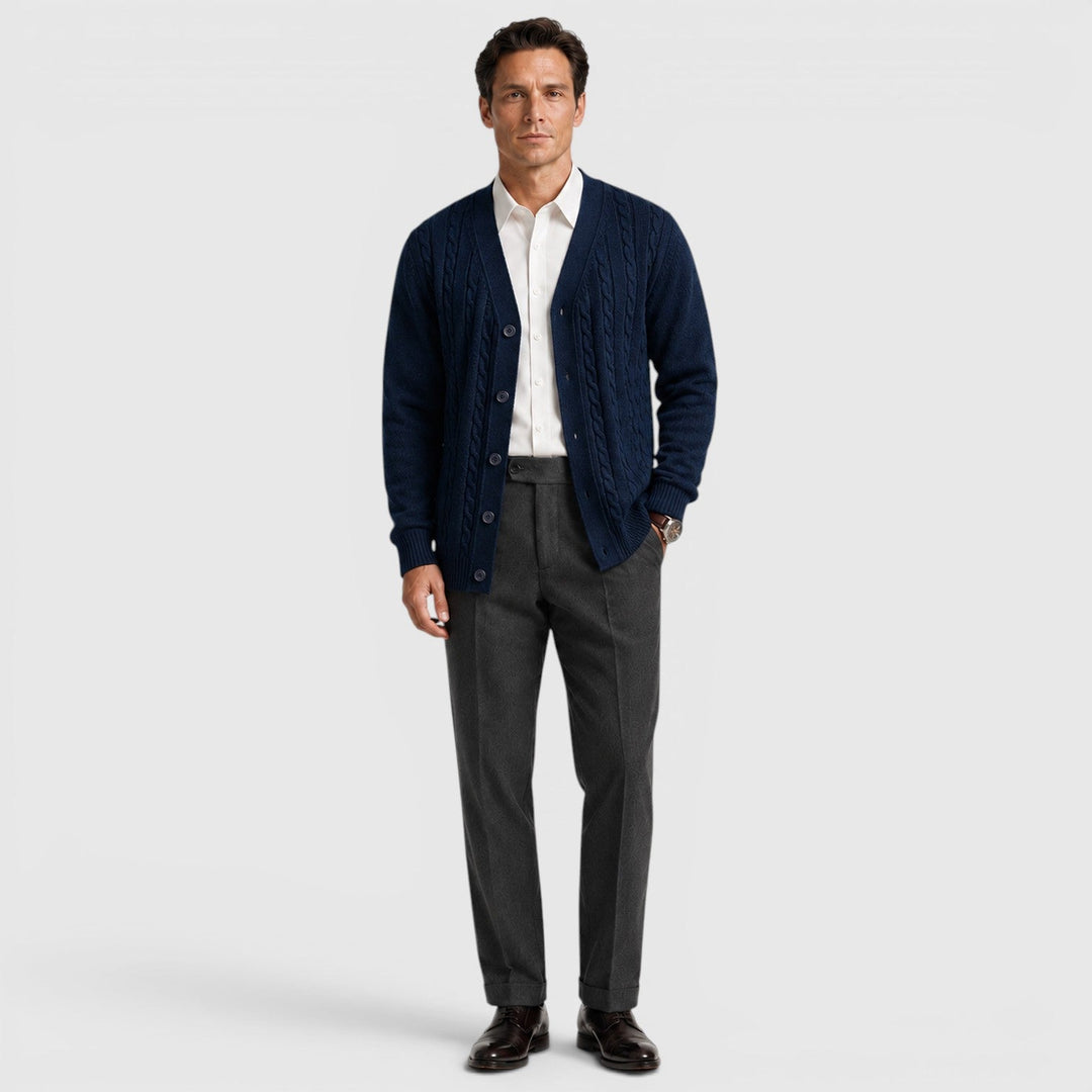 Cormac | Relaxed Button Cardigan for Men's Everyday Knitwear