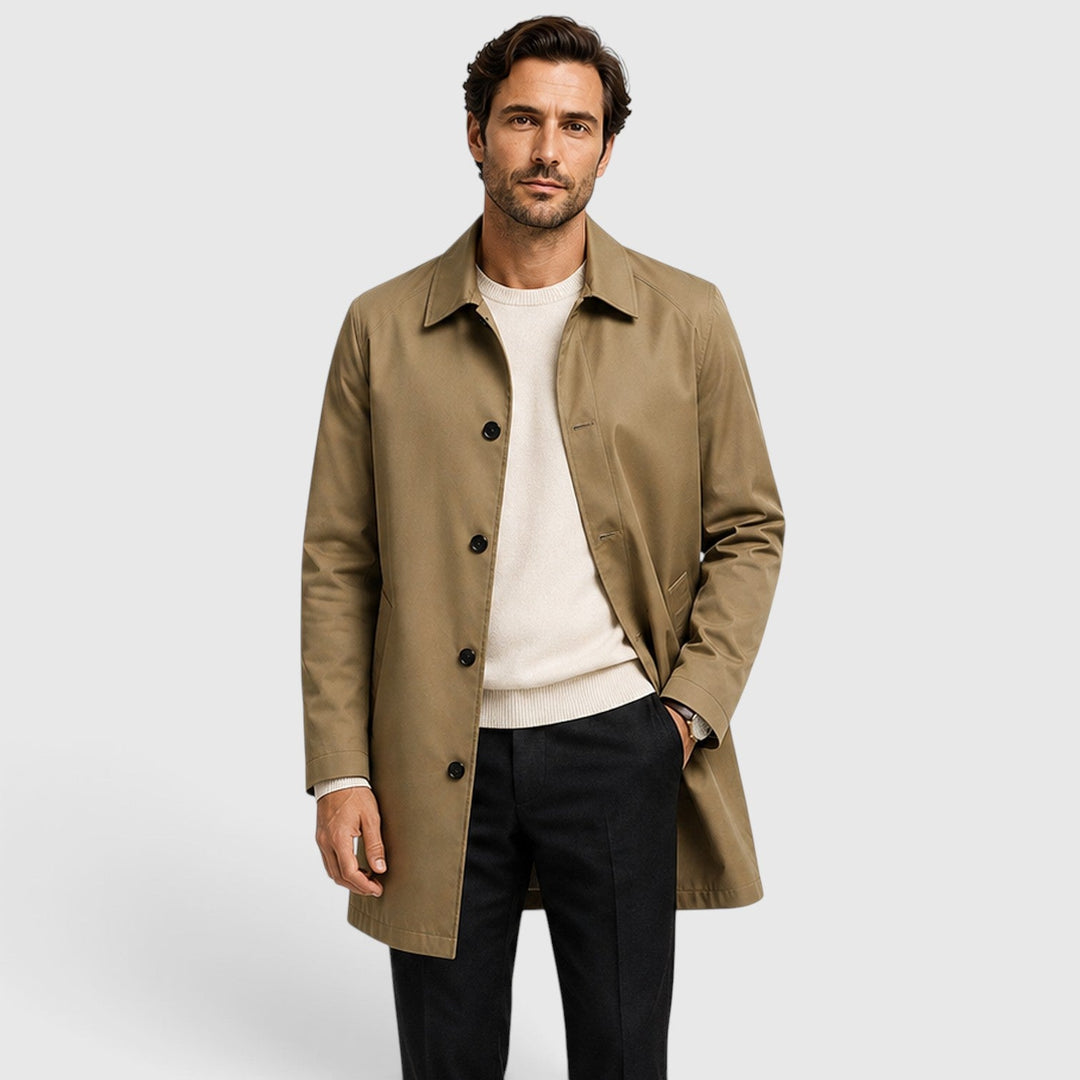 Montgomery | Casual Mid-Length Trench Coat for Men