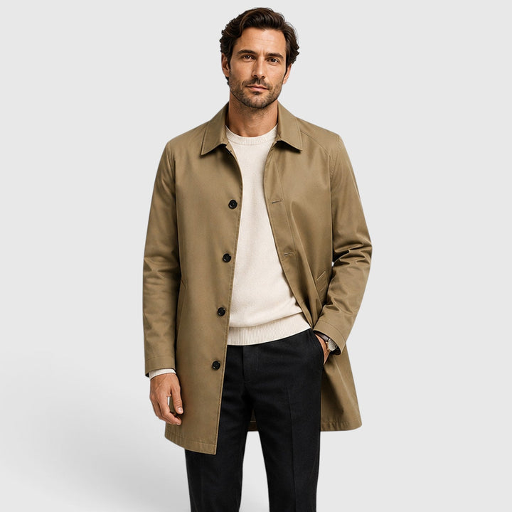 Montgomery | Casual Mid-Length Trench Coat for Men