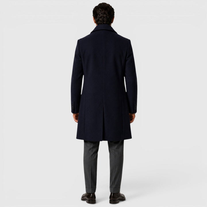 Frankie | Sleek Long Overcoat for Men's Smart Casual Style
