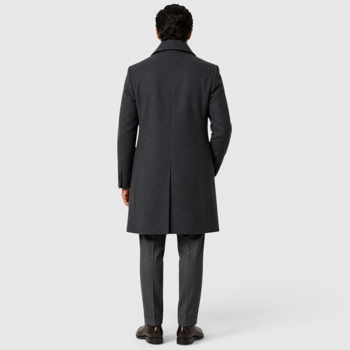 Frankie | Sleek Long Overcoat for Men's Smart Casual Style