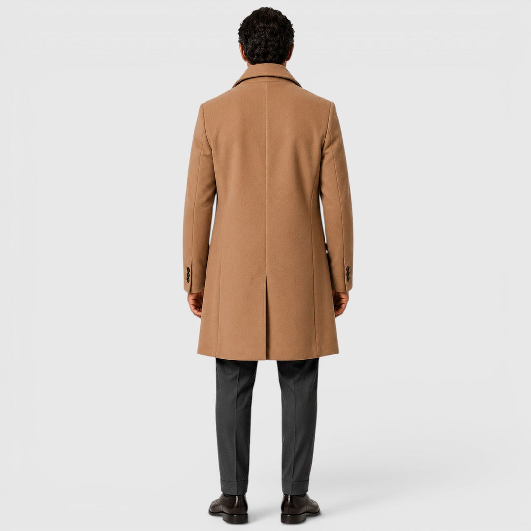 Frankie | Sleek Long Overcoat for Men's Smart Casual Style