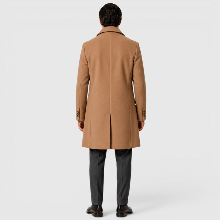 Frankie | Sleek Long Overcoat for Men's Smart Casual Style