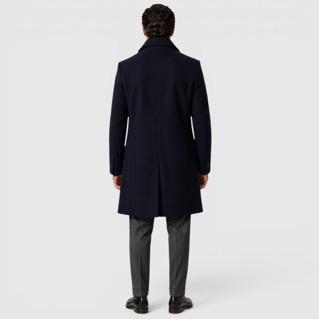 Frankie | Sleek Long Overcoat for Men's Smart Casual Style