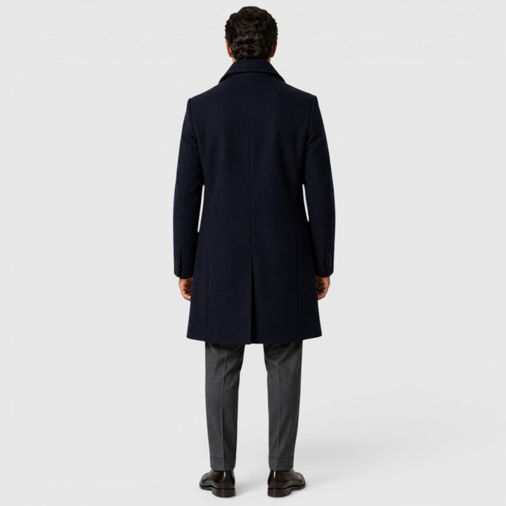 Frankie | Sleek Long Overcoat for Men's Smart Casual Style