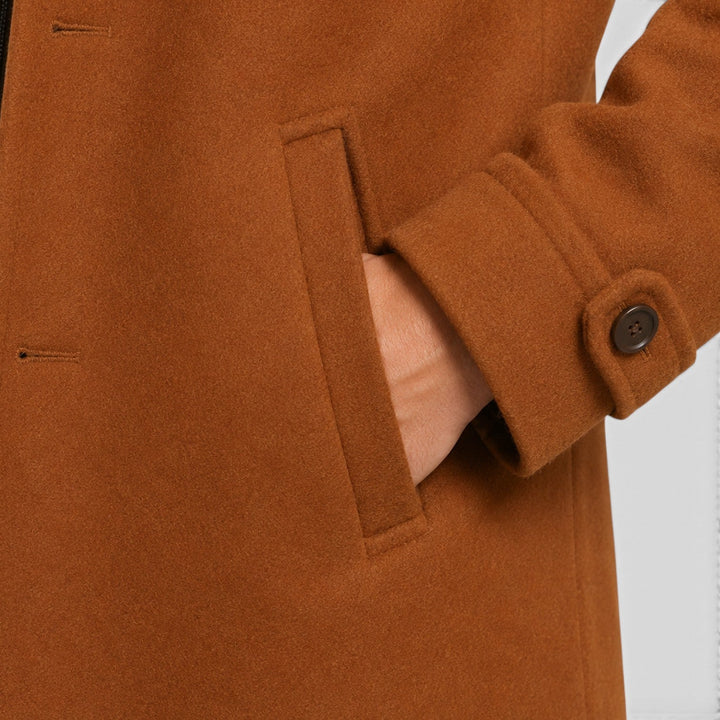 Duncan | Refined Wool Blend Mid-Length Overcoat for Men