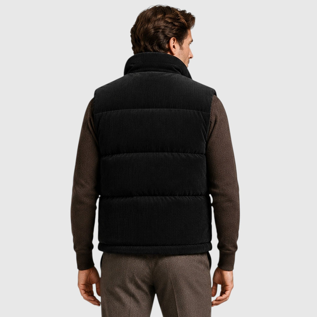 Marlow | Warm Corduroy Padded Puffer Gilet for Men