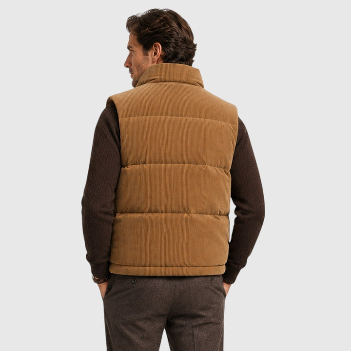 Marlow | Warm Corduroy Padded Puffer Gilet for Men