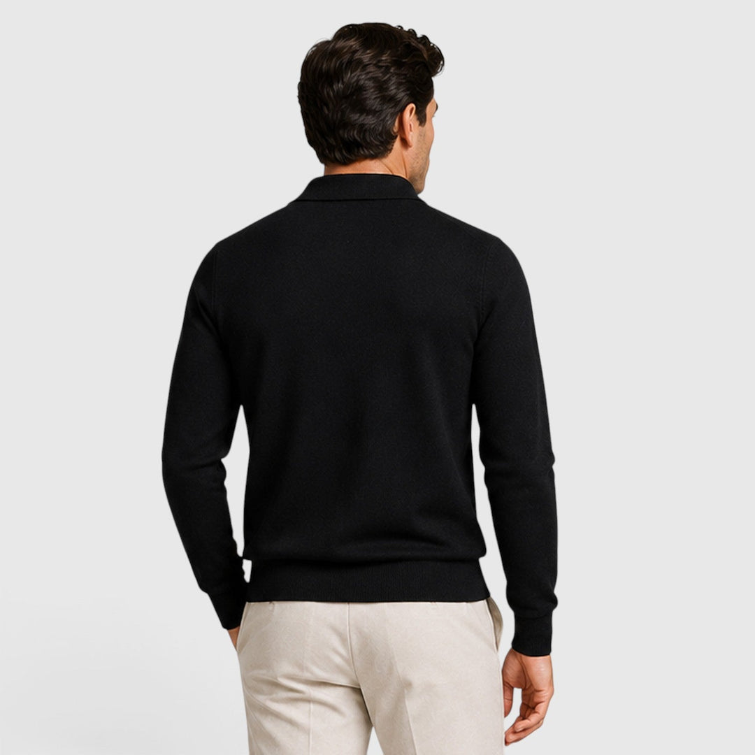 Harlan | Tailored Full-Zip Collared Jumper Men