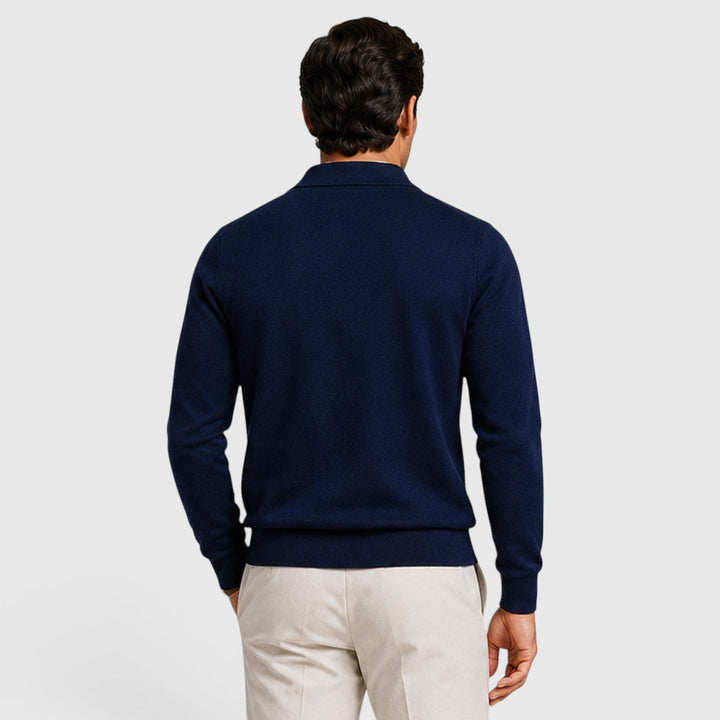 Harlan | Tailored Full-Zip Collared Jumper Men