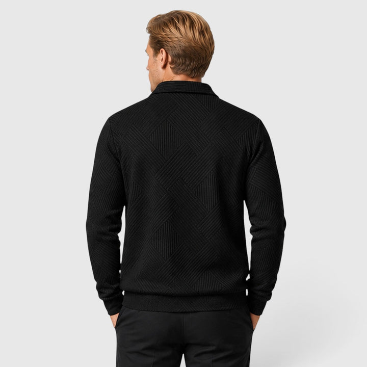 Byron | Sleek Textured Zip-Up Jacket for Men