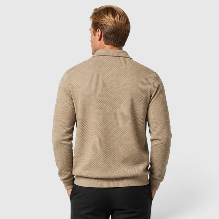 Hank | Modern Textured Full-Zip Jacket Men