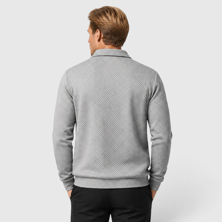 Byron | Sleek Textured Zip-Up Jacket for Men