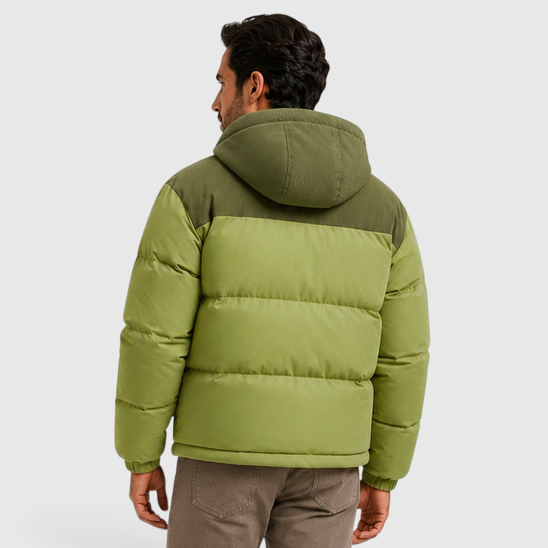 Barnaby | Refined Hooded Corduroy Puffer Jacket