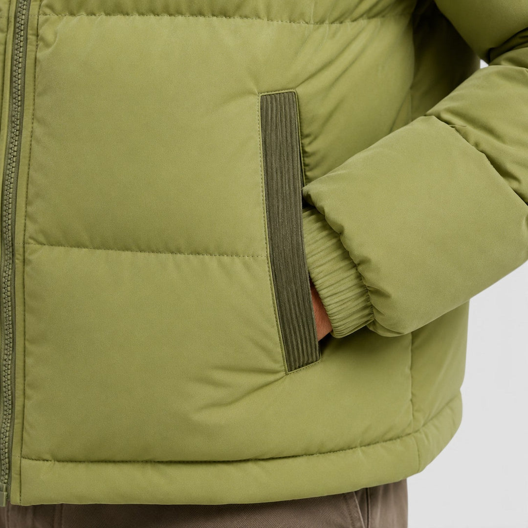 Edgar | Warm Hooded Corduroy Puffer Jacket