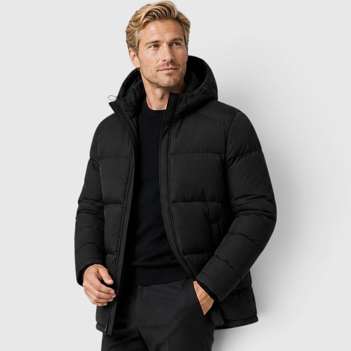 Ethan | Warm Hooded Quilted Puffer Jacket