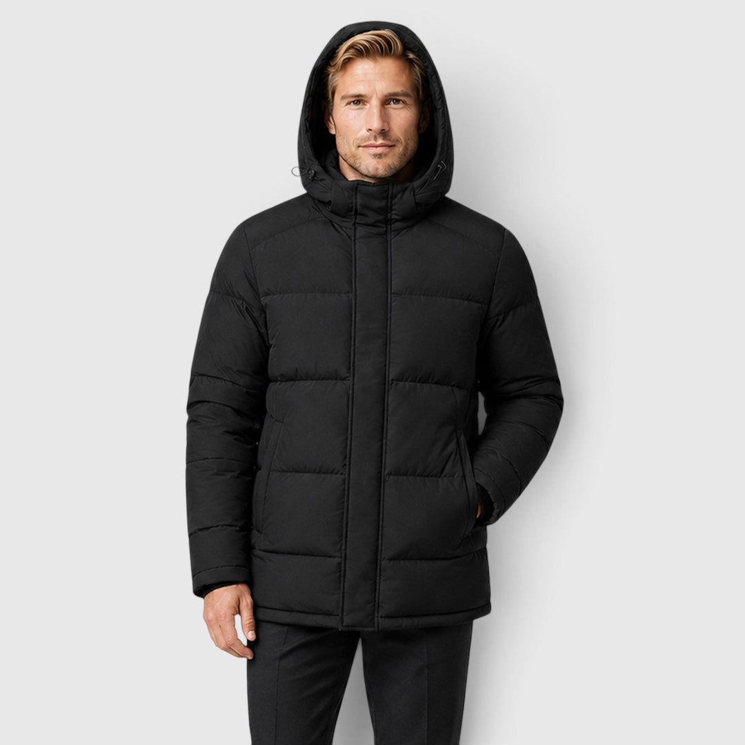 Ethan | Warm Hooded Quilted Puffer Jacket