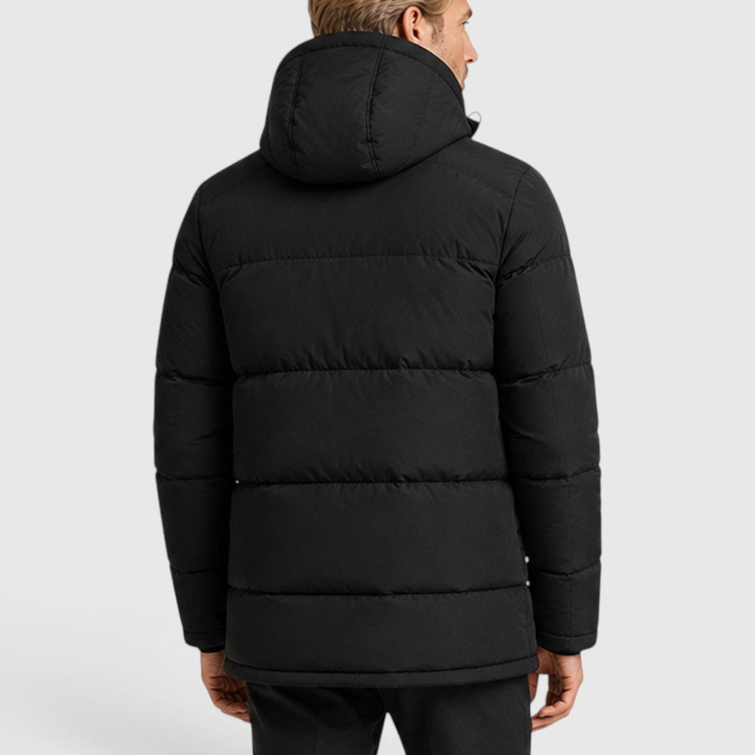 Ethan | Warm Hooded Quilted Puffer Jacket