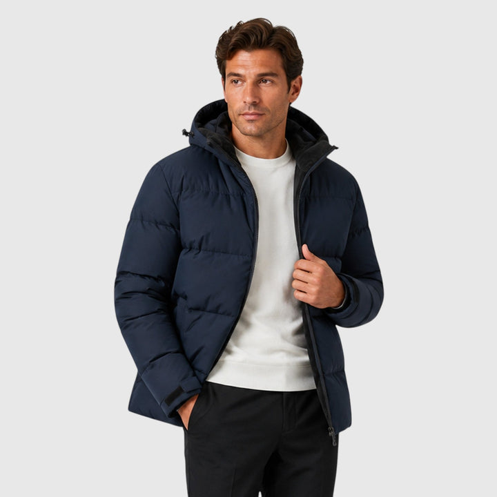 Thaddeus | Warm Hooded Puffer Jacket for Men