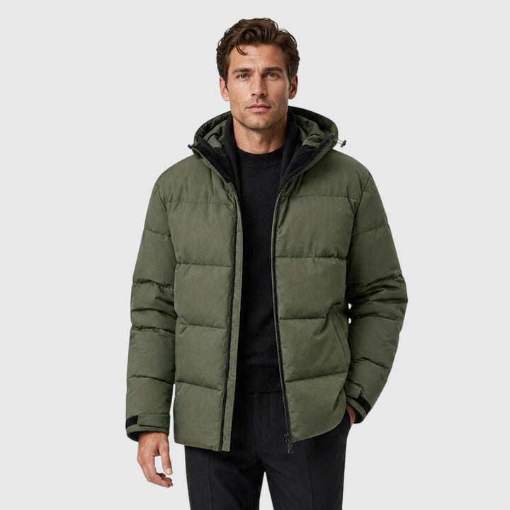 Thaddeus | Warm Hooded Puffer Jacket for Men