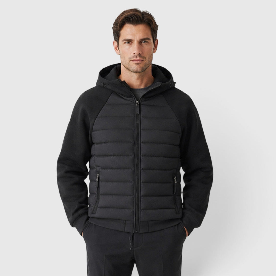 Fenton | Modern Hooded Quilted Puffer Hybrid Jacket
