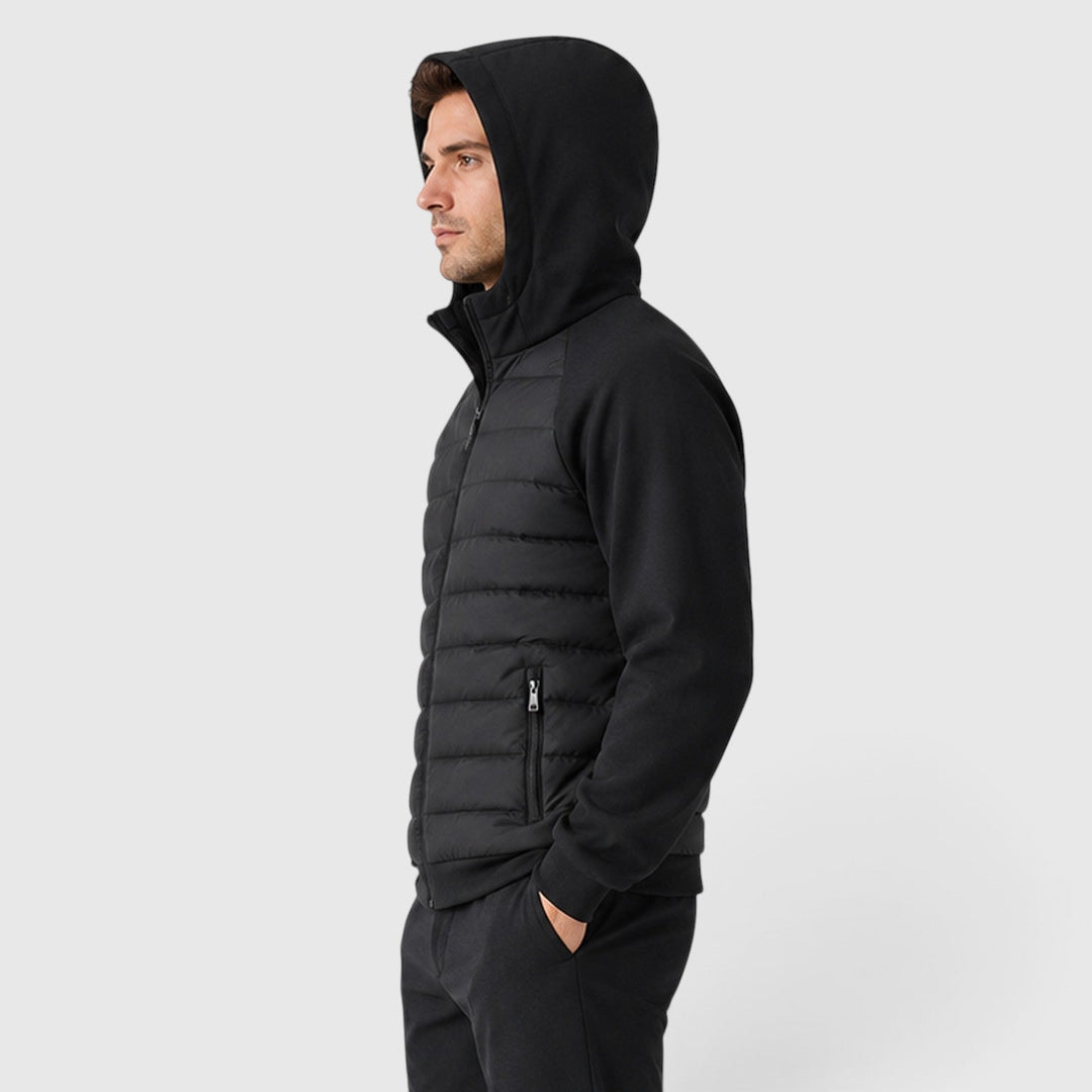 Fenton | Modern Hooded Quilted Puffer Hybrid Jacket
