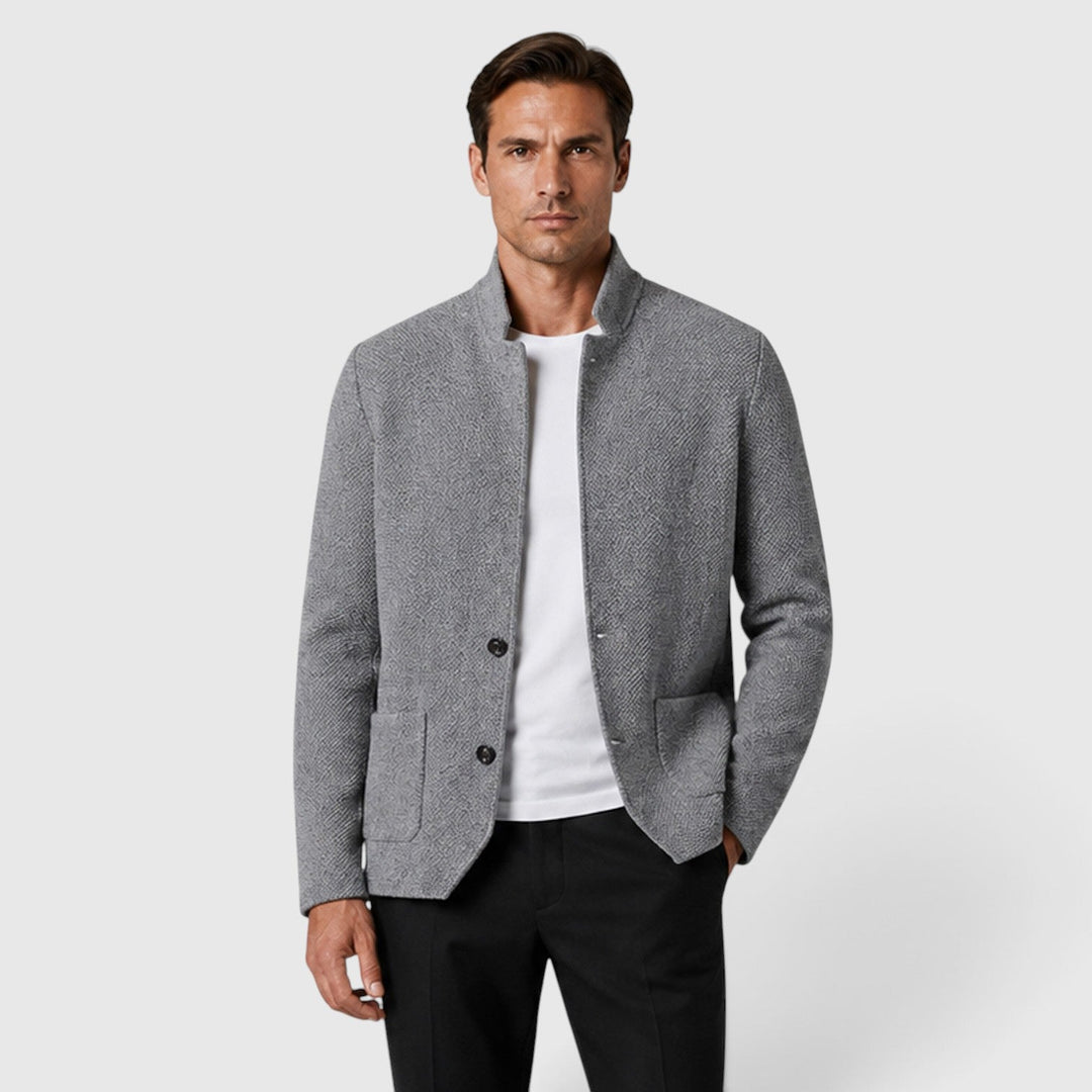 Nolan | Classic Collared Cardigan for Men's Knitwear Layering