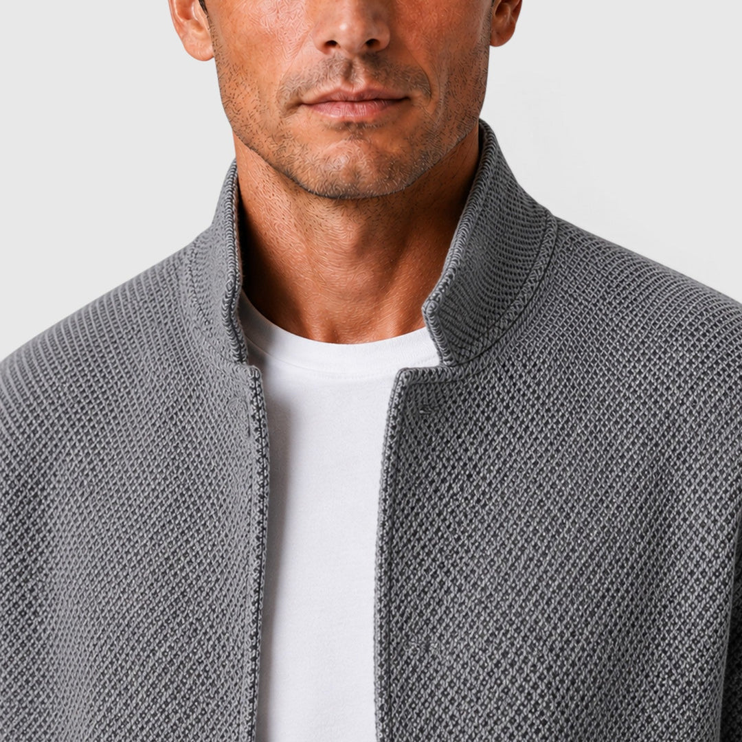 Nolan | Classic Collared Cardigan for Men's Knitwear Layering
