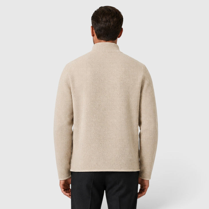 Nolan | Classic Collared Cardigan for Men's Knitwear Layering